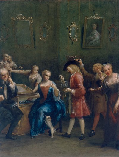 The Courted Singer by Giuseppe Maria Crespi